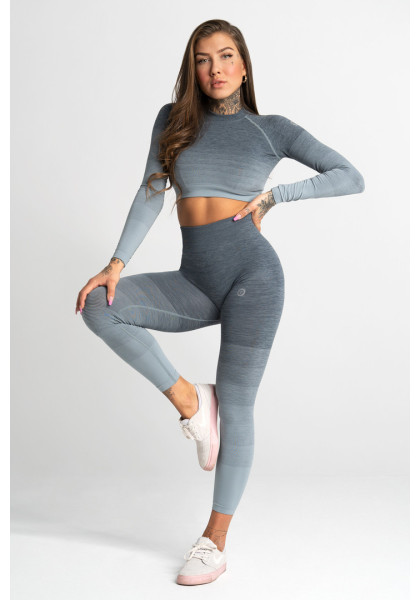 Sea Ombre Seamless Fitness Leggings - Gym Glamour