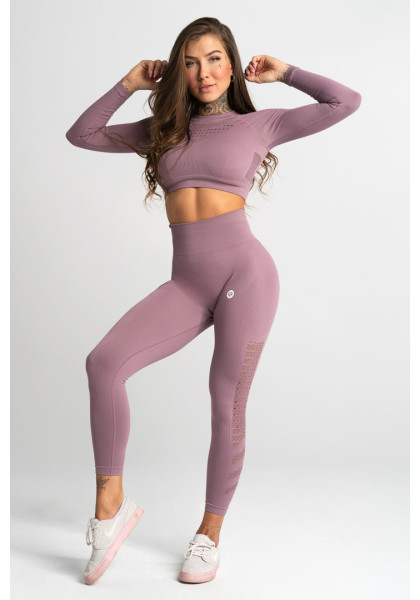 Seamless fitness leggings Wild Rose - Gym Glamour