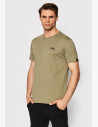 The Alpha Industries Backprint T is a stylish t-shirt with a logo print along the back and on the front chest area.