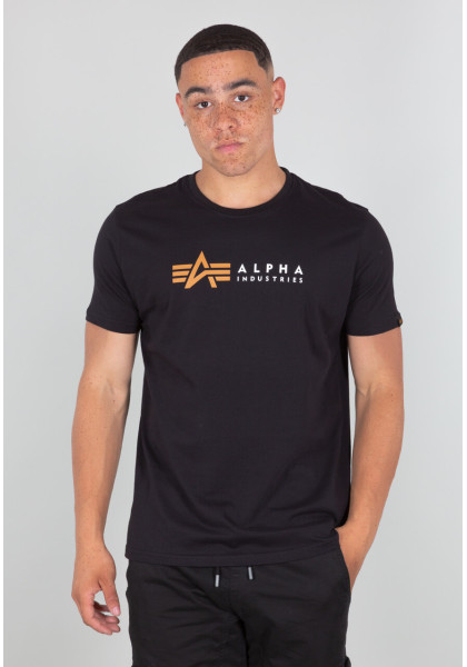 T-shirt Alpha Industries Label T Foil Print black