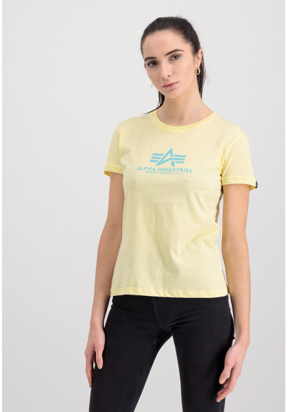 T-shirt Alpha Industries New Basic T Wmn pastel yellow