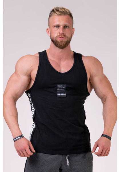 NEBBIA Tank top Your potential is endless black