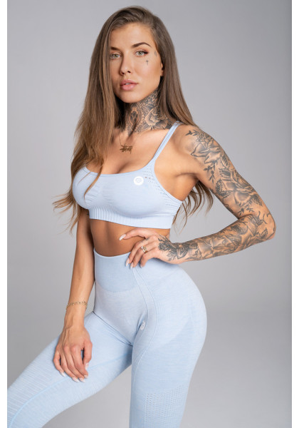 Fitness bra Gym Glamour Seamless Dream Blue