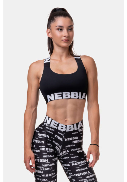 NEBBIA Power Your Hero Iconic Sports Bra Black