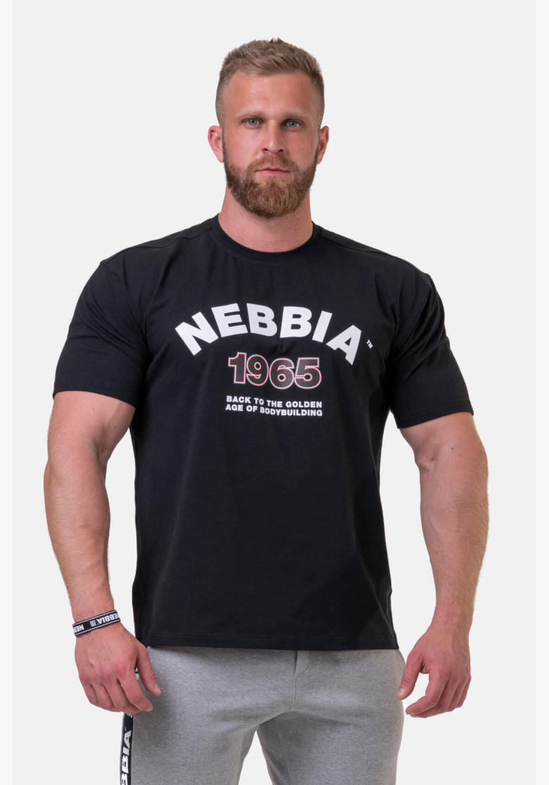 NEBBIA Golden Era T-shirt black