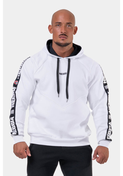 NEBBIA Unlock the Champion hoodie white