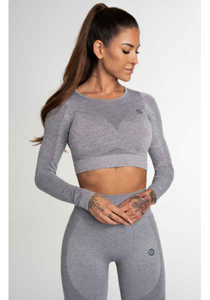 Crop Top Gym Glamor Fusion Light Grey