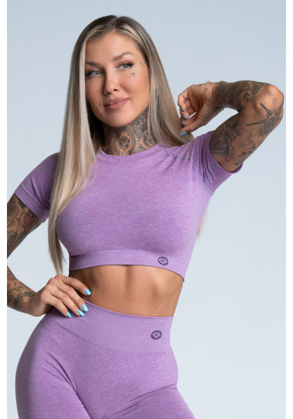 Crop Top Gym Glamor Lilac