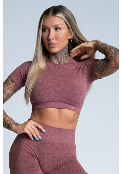 Crop Top Gym Glamor Rose Taupe