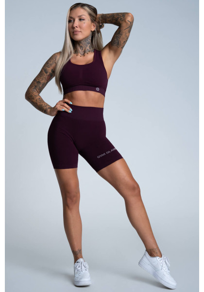 Gym Glamour Bikery Push Up Shorts Grape