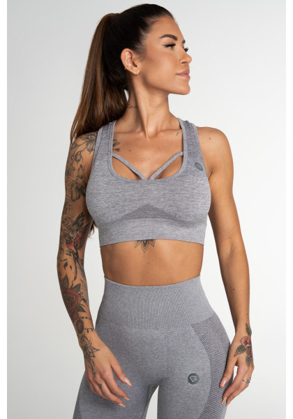 Fitness bra Gym Glamour Fusion Light Grey