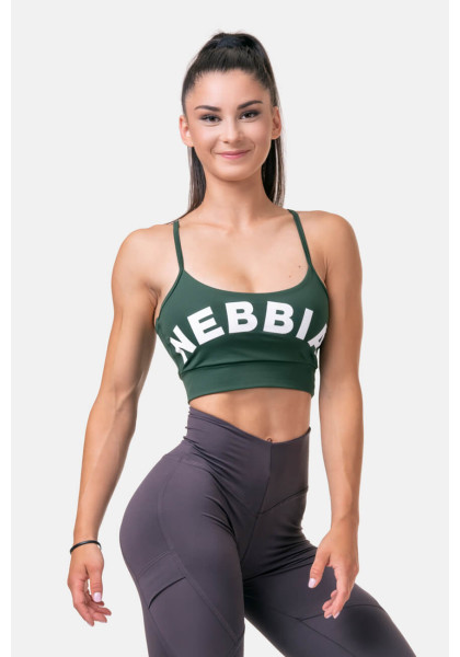 NEBBIA Classic HERO sports bra green