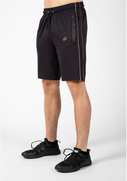 Šortky Gorilla Wear Reversible Track Shorts Black/Gold