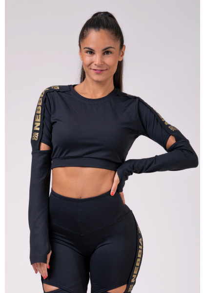 NEBBIA Honey Bunny crop top black