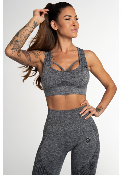 Fitness bra Gym Glamour Fusion Dark Grey