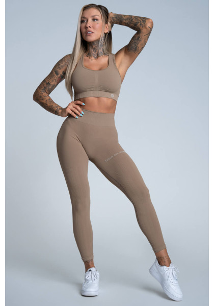 Gym Glamour Push Up Nude Leggings