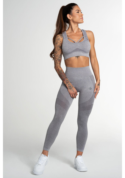 Gym Glamour Fusion Light Grey Leggings