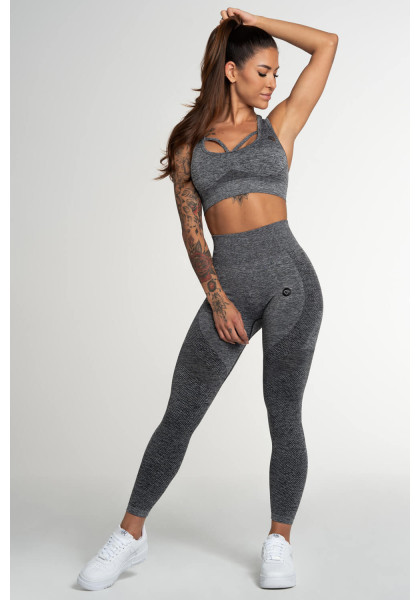 Gym Glamour Fusion Dark Grey Leggings