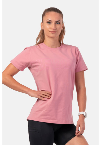 NEBBIA Invisible Logo NEBBIA T-shirt pink