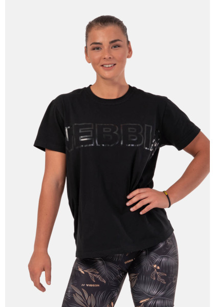 NEBBIA Invisible Logo NEBBIA T-shirt black