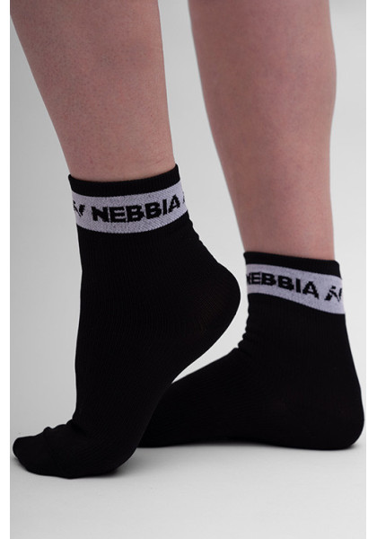 NEBBIA "HI-TECH" crew socks black