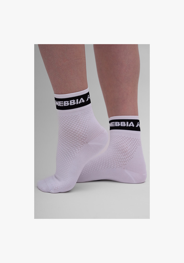 NEBBIA "HI-TECH" crew socks white