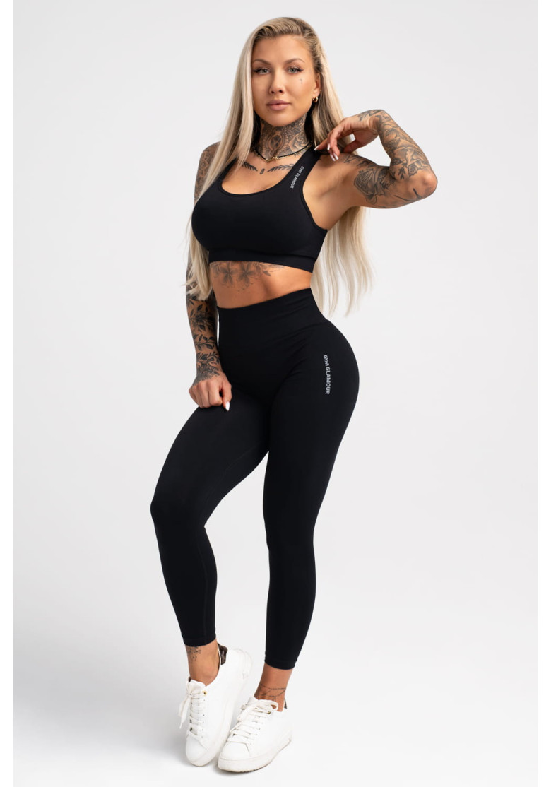 Gym Glamour Compress Black Leggings