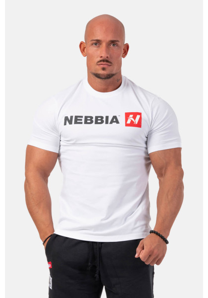 NEBBIA Red "N" T-shirt white