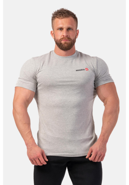 NEBBIA Minimalist Logo NEBBIA T-shirt grey