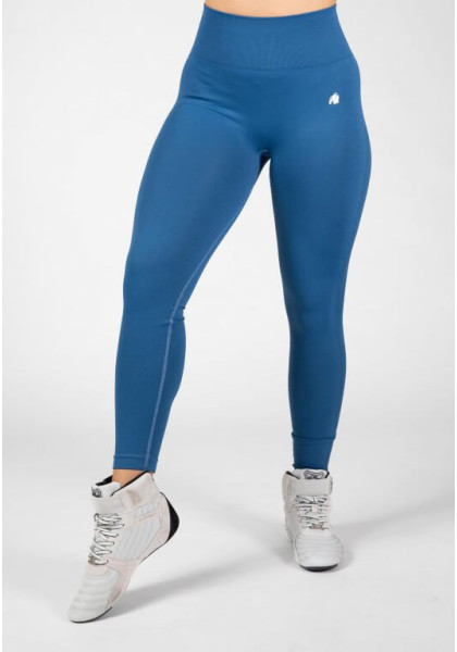 Gorilla Wear Hilton Seamless Blue Leggings