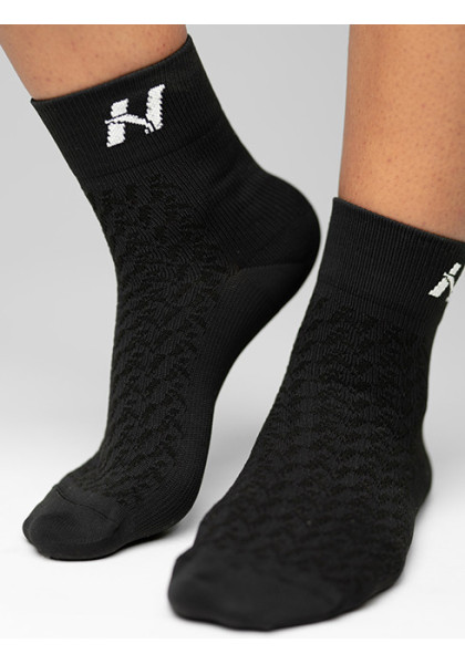 NEBBIA "HI-TECH" N-pattern crew socks black