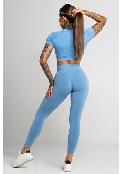 Gym Glamour Second Skin Blue Leggings