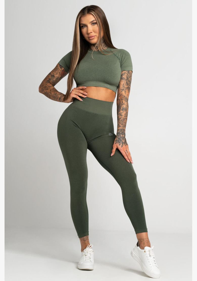 Gym Glamour Second Skin Khaki Leggings