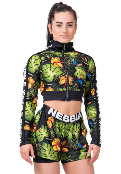 NEBBIA High-energy Crop jacket green