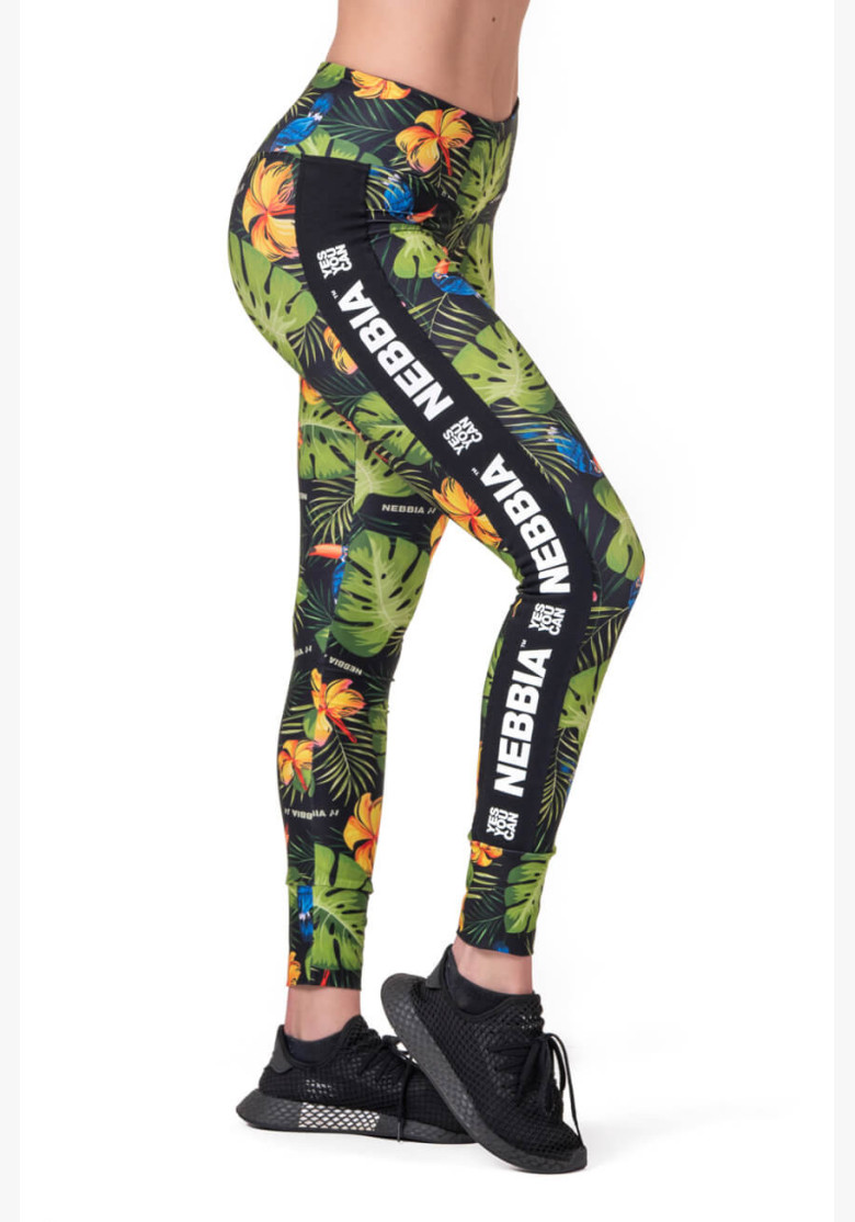 NEBBIA High-waist Performance leggings green