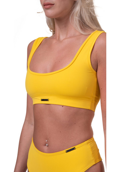 NEBBIA Miami Sporty Bikini Bralette (top) yellow