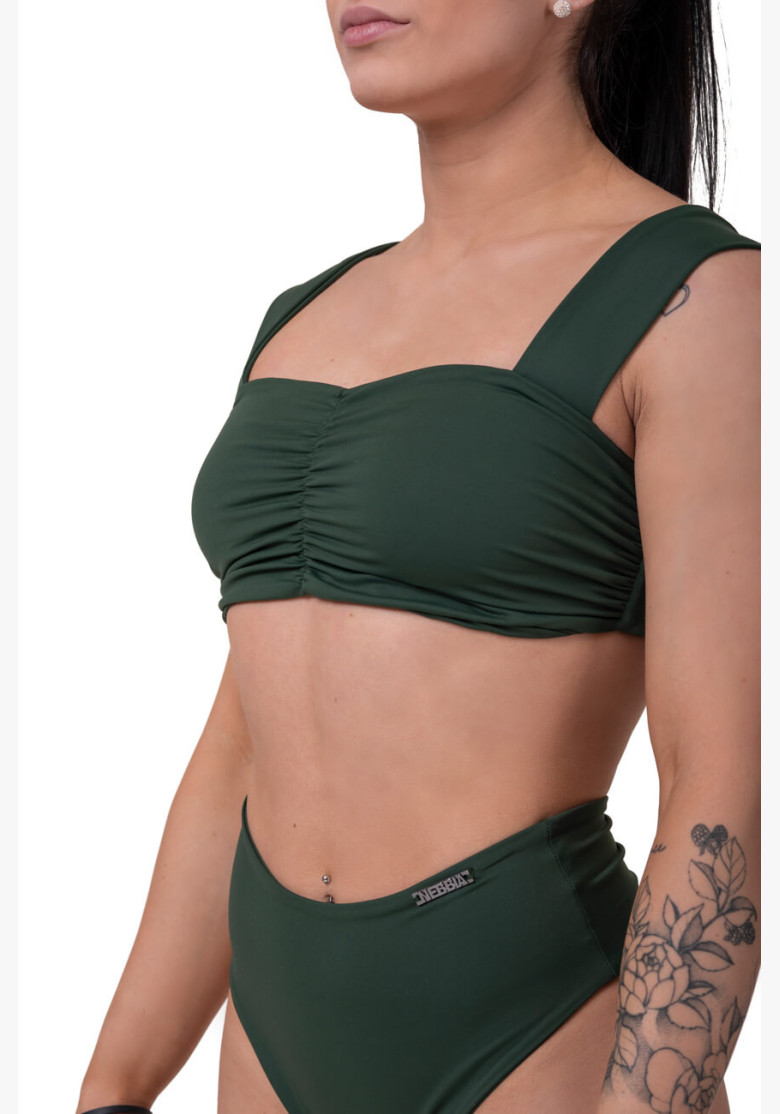 NEBBIA Miami Retro Bikini (top) green