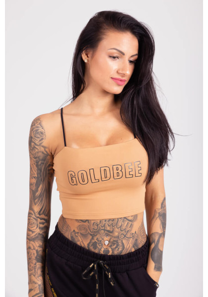 CropTop GoldBee Washington Logo Latte