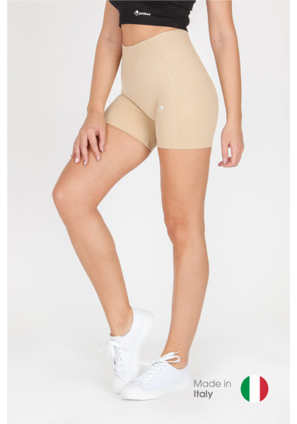 GoldBee BeSeamless Cappuccino Mini Shorts