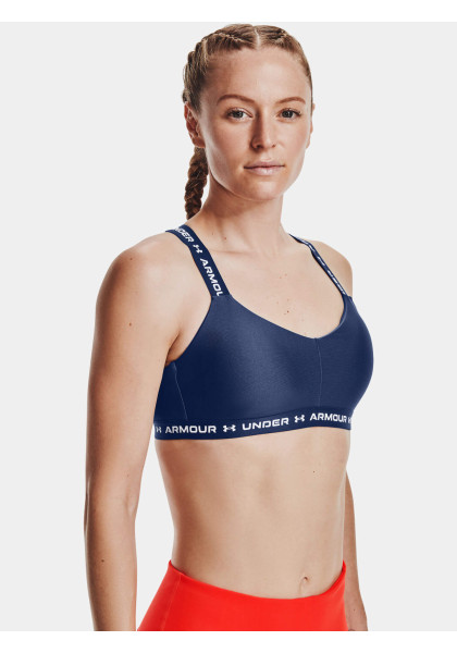 Under Armour Crossback Low Indigo Bra