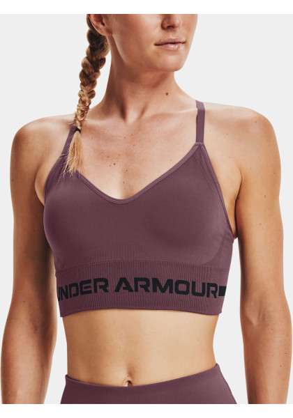 Under Armour Seamless Low Long Bra Ash Plum