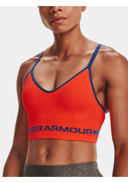 Under Armour Seamless Low Long Bra Phoenix Fire