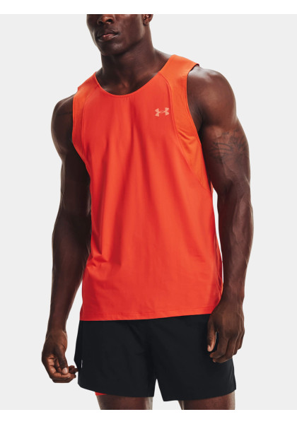 Under Armour Iso-Chill Run 200 Singlet Dark Orange Tank Top