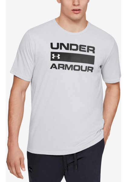 Under Armour Team Issue Wordmark SS Halo Gray T-Shirt