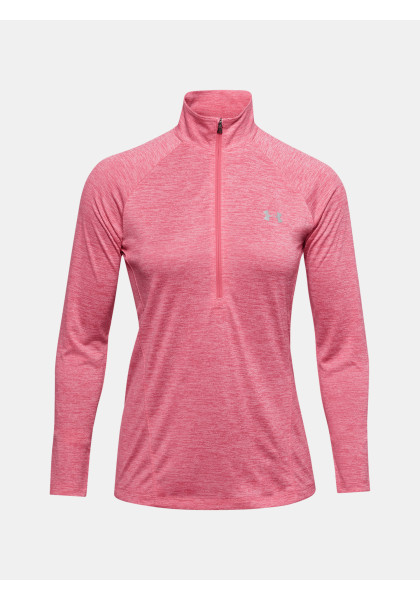 T-shirt Under Armour Tech 1/2 Zip Twist Pink