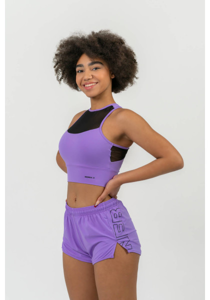 NEBBIA FIT Activewear padded sports bra lilac