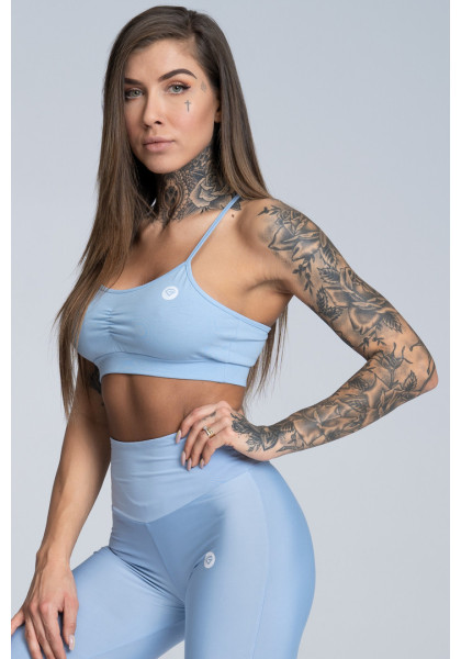 Sports bra without padding Simply Dream Blue - Gym Glamour