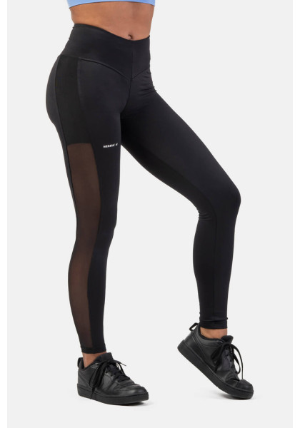 NEBBIA Black "Breathe" leggings with mesh black