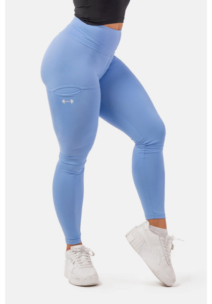 NEBBIA Active leggings with high waist and side pocket blue