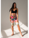 The Africa shorts are in the tones of sunset in Africa and also wild animals. 